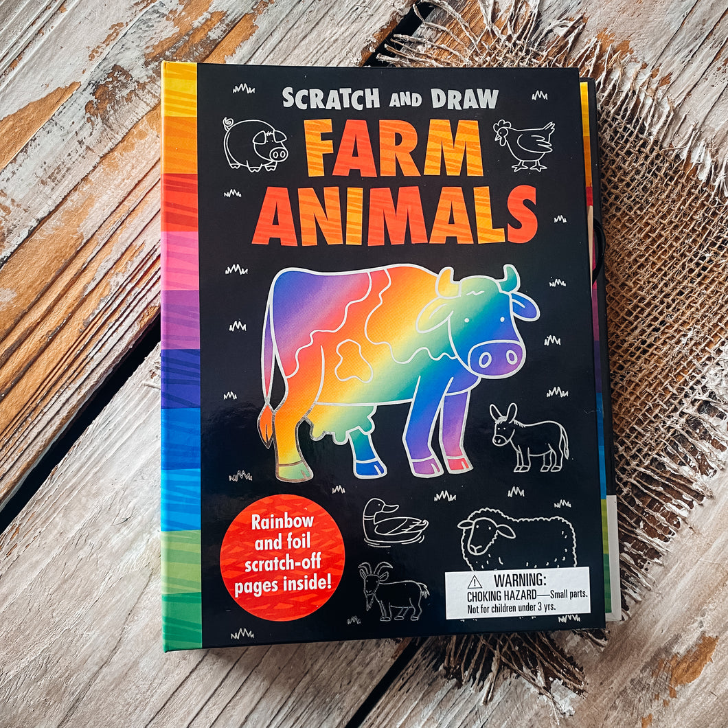 Book - Scratch and Draw Farm Animals