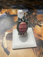 Load image into Gallery viewer, Handmade Topaz And Rhodonite Adjustable Ring