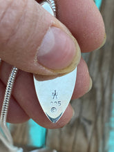 Load image into Gallery viewer, Turquoise Sterling Silver Arrow Pendant