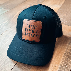 Kids Hat - Faith, Family, Freedom