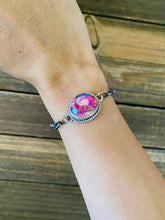 Load image into Gallery viewer, Navajo Pink Dream Mohave &amp; Sterling Silver Link  Bracelet