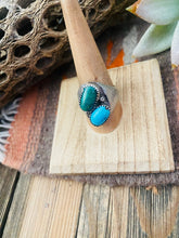 Load image into Gallery viewer, Old Pawn Vintage Navajo Sterling Silver &amp; Turquoise Ring Size 10