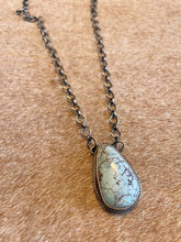 Load image into Gallery viewer, Navajo Sterling Silver &amp; Golden Hills Turquoise Necklace