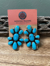 Load image into Gallery viewer, Navajo Royston Turquoise Earrings By Sheila Becenti Signed
