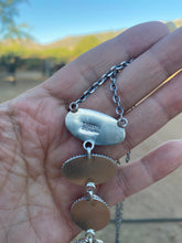 Load image into Gallery viewer, Navajo Sterling Silver &amp; Lapis Drop Necklace