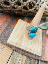 Load image into Gallery viewer, Old Pawn Vintage Navajo Sterling Silver &amp; Turquoise Ring Size 10