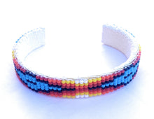 Load image into Gallery viewer, Navajo Made Beaded Leather Bracelet
