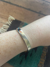Load image into Gallery viewer, Navajo Handmade Sterling &amp; Multi Stone Inlay Cuff Bracelet