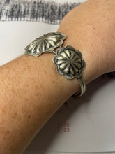 Load image into Gallery viewer, Navajo Sterling Silver Adjustable Concho Cuff Bracelet Signed