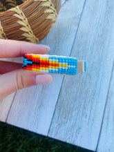 Load image into Gallery viewer, Navajo Made Beaded Leather Bracelet