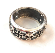 Load image into Gallery viewer, Handmade Sterling Silver Skull Ring Size 11.5