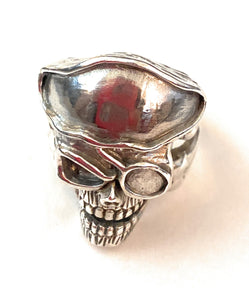 Handmade Sterling Silver Skull Ring Size 11.5