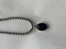 Load image into Gallery viewer, Navajo Black Onyx &amp; Sterling Silver Pendant Signed