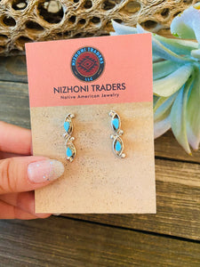 Zuni Sterling Silver & Turquoise Post Earrings