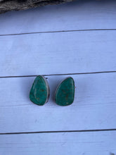 Load image into Gallery viewer, Navajo Turquoise And Sterling Silver Post Earrings