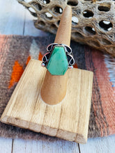 Load image into Gallery viewer, Navajo Turquoise &amp; Sterling Silver Ring Size 5