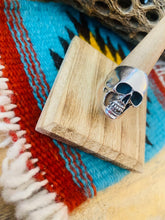 Load image into Gallery viewer, Handmade Sterling Silver Skull Ring Size 9.5