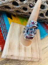 Load image into Gallery viewer, Handmade Sterling Silver Skull Ring Size 8.25