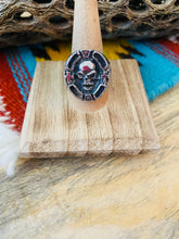 Load image into Gallery viewer, Handmade Sterling Silver Skull Ring Size 10