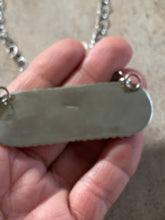 Load image into Gallery viewer, Navajo Multi Stone Sterling Silver Long Oval Bar Necklace