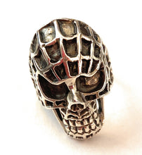 Load image into Gallery viewer, Handmade Sterling Silver Skull Ring Size 8.25