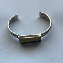 Load image into Gallery viewer, SALE *AUTHENTIC* Navajo Bumble Bee Jasper &amp; Sterling Silver Adjustable Cuff Bracelet