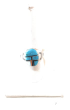 Load image into Gallery viewer, Old Pawn Navajo Sterling Silver &amp; Turquoise Inlay Ring Size 10
