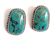 Load image into Gallery viewer, Navajo Sterling Silver &amp; Royston Turquoise Stud Earrings