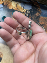 Load image into Gallery viewer, Handmade Variscite &amp; Peridot Adjustable Ring