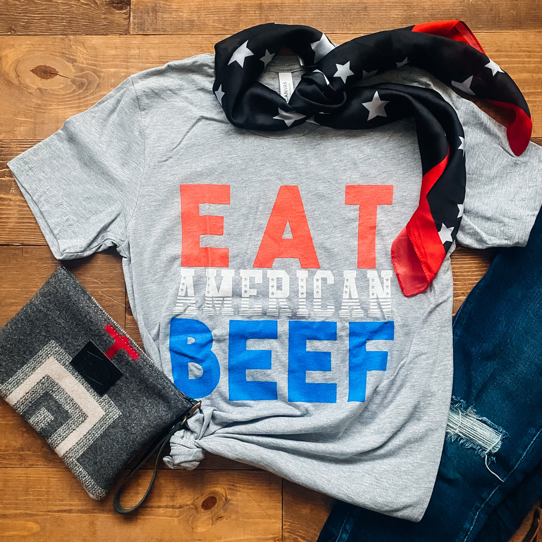 Tee - Patriotic Eat American Beef