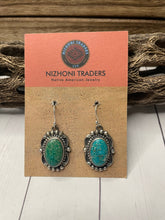 Load image into Gallery viewer, Navajo Sterling Silver &amp; Turquoise Dangle Earrings Signed Sheila Becenti