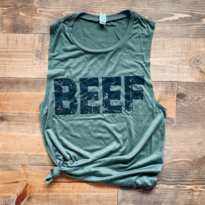Tank - Distressed BEEF (Military Green)
