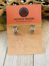 Load image into Gallery viewer, Navajo Sterling Silver Mini Hoop Earrings