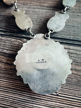 Load image into Gallery viewer, *AUTHENTIC* Navajo White Buffalo &amp; Sterling Silver Necklace Set By Kathleen Chavez