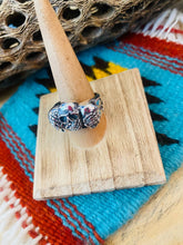 Load image into Gallery viewer, Handmade Sterling Silver Skull Ring Size 9.25