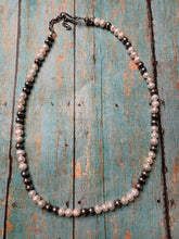 Load image into Gallery viewer, Handcrafted Sterling Silver and Freshwater Pearl Necklace 20”