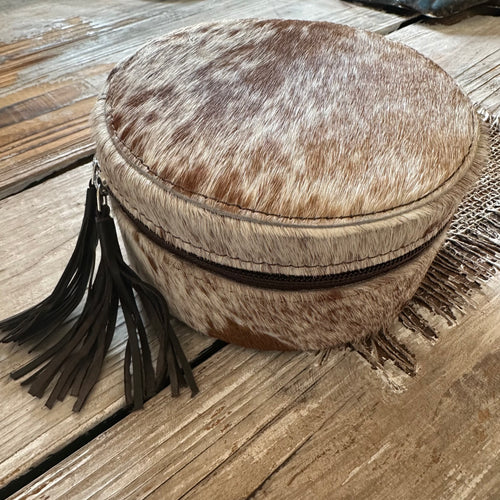 Mini Cowhide Jewelry Case