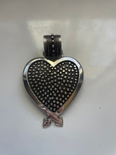Load image into Gallery viewer, Navajo Sterling Silver Heart Pendant Signed