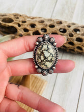 Load image into Gallery viewer, Navajo Sterling Silver And New Lander Turquoise Ring Size 7.5