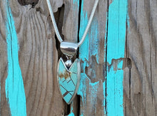 Load image into Gallery viewer, Turquoise Sterling Silver Arrow Pendant