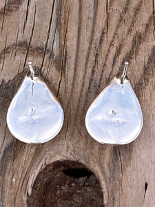 Turquoise 8 & Sterling Silver Tear Drop Stud Earrings
