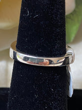 Load image into Gallery viewer, Old Pawn Sapphire, Cubic Zirconia, white Opal Sterling silver Ring Size 7.5