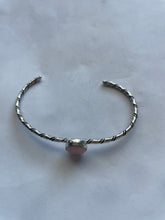 Load image into Gallery viewer, Navajo Pink Conch &amp; Sterling Silver Adjustable Cuff Bracelet