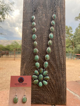 Load image into Gallery viewer, Navajo Sterling Silver  Royston  Turquoise Necklace and Earring Set