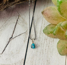 Load image into Gallery viewer, Navajo Sterling Silver &amp; Kingman Turquoise Mini Pendant