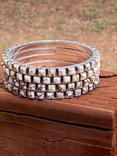 Load image into Gallery viewer, Handmade 6mm Wild Horse &amp; Sterling Silver 7.5 inch Bangle Bracelet