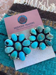 Navajo Royston Turquoise earrings by Sheila Becenti