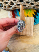 Load image into Gallery viewer, Handmade Sterling Silver Skull Ring Size 10.5