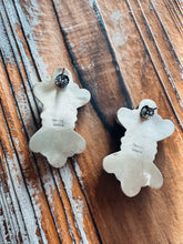 Load image into Gallery viewer, *Authentic* Navajo White Buffalo Cluster Earrings By Sheila Becenti