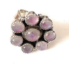 Load image into Gallery viewer, Handmade Sterling Silver &amp; Agate Cluster Adjustable Ring